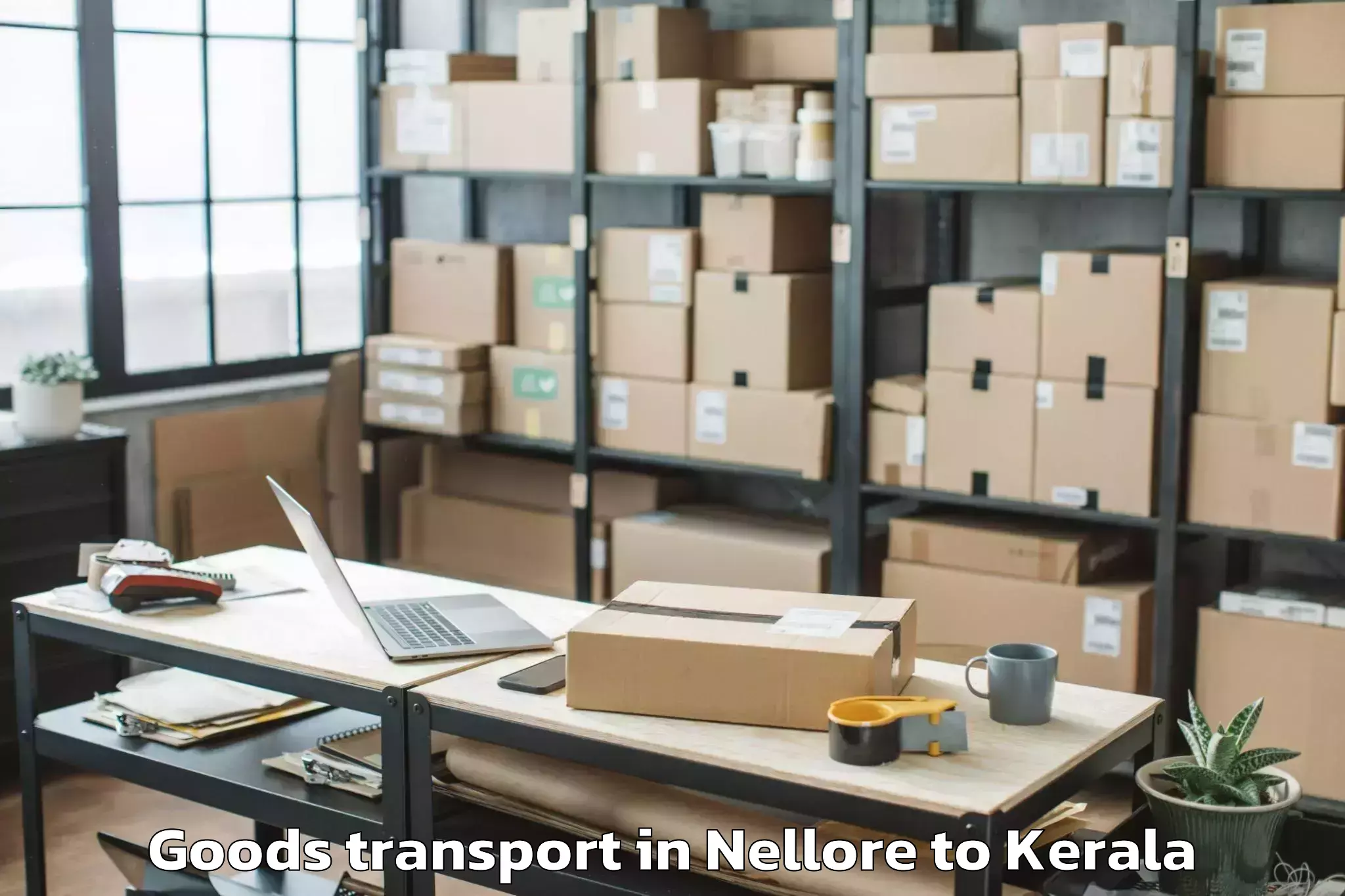 Leading Nellore to Naduvannur Goods Transport Provider